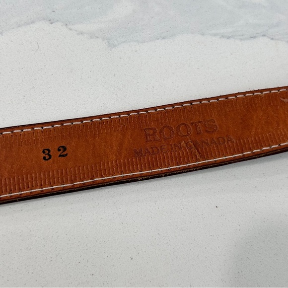 Roots All Leather Skinny Belt - Picture 4 of 6